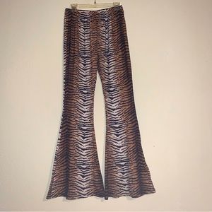 Tiger Bell Bottom Pants
